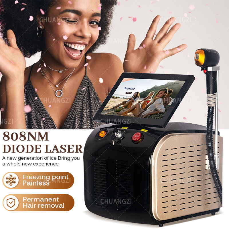 Alexandrite Laser Hair Removal Machine - Hair Removal Machine Professional Ice Titanium