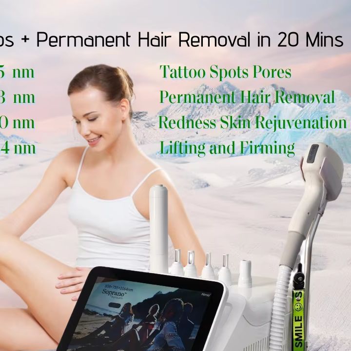 2in1 Soprano Titanium Ice Plat - Ice Titanium Diode Laser Machine recension och pris