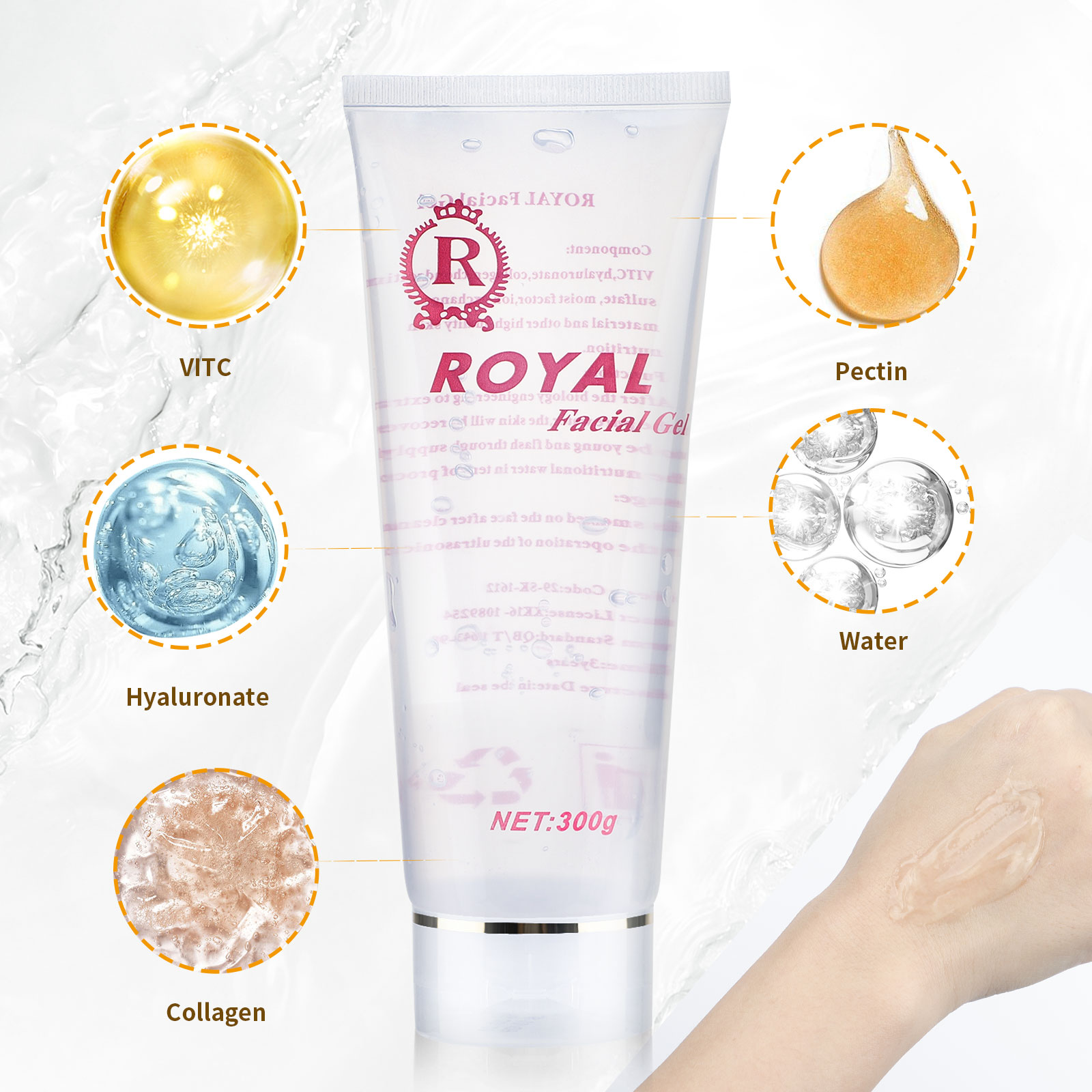 300g Ultrasonic Gel for 40K Ca - Cooling Gel For Laser Hair Removal recension och pris