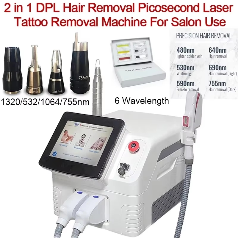 New Design 2026 2 in 1 Picolas - Opt Ipl Laser Hair Removal Machine recension och pris
