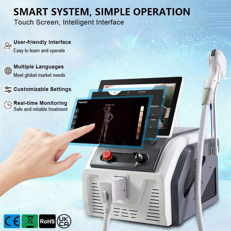Professional Soprano Diode Las - Alexandrite Laser Hair Removal Machine recension och pris