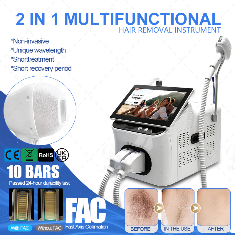 Desktop 2‑In‑1 Diode Laser ND  - Nd Yag Laser Tattoo Removal Machine recension och pris