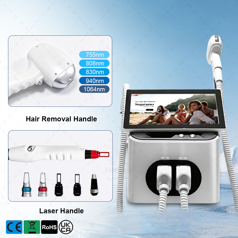 Desktop 2‑In‑1 Diode Laser ND  - Nd Yag Laser Tattoo Removal Machine recension och pris