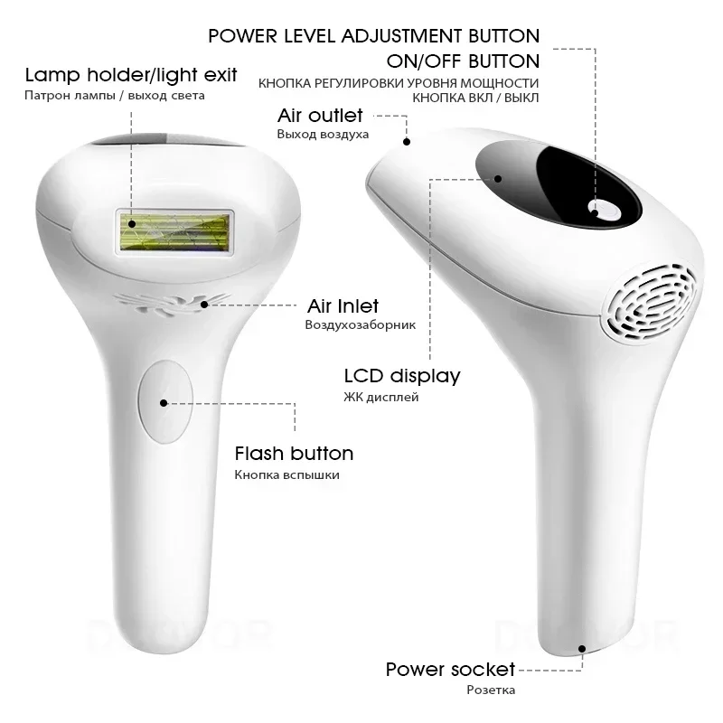 900000 Flashes Laser Epilator  - Ipl Hair Removal Handset Permanent recension och pris