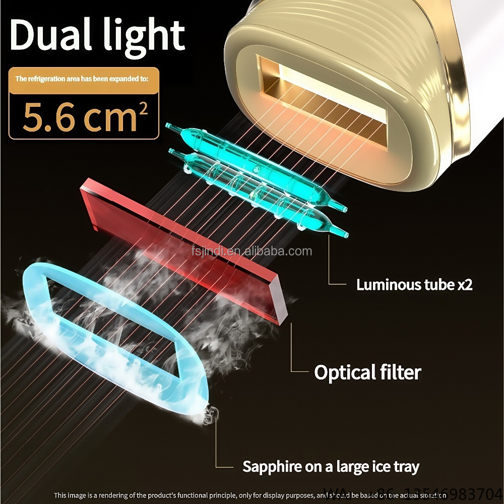 2025 Newest Double Lamp Sapphi - Home Ipl Hair Removal Sapphire Cooling recension och pris
