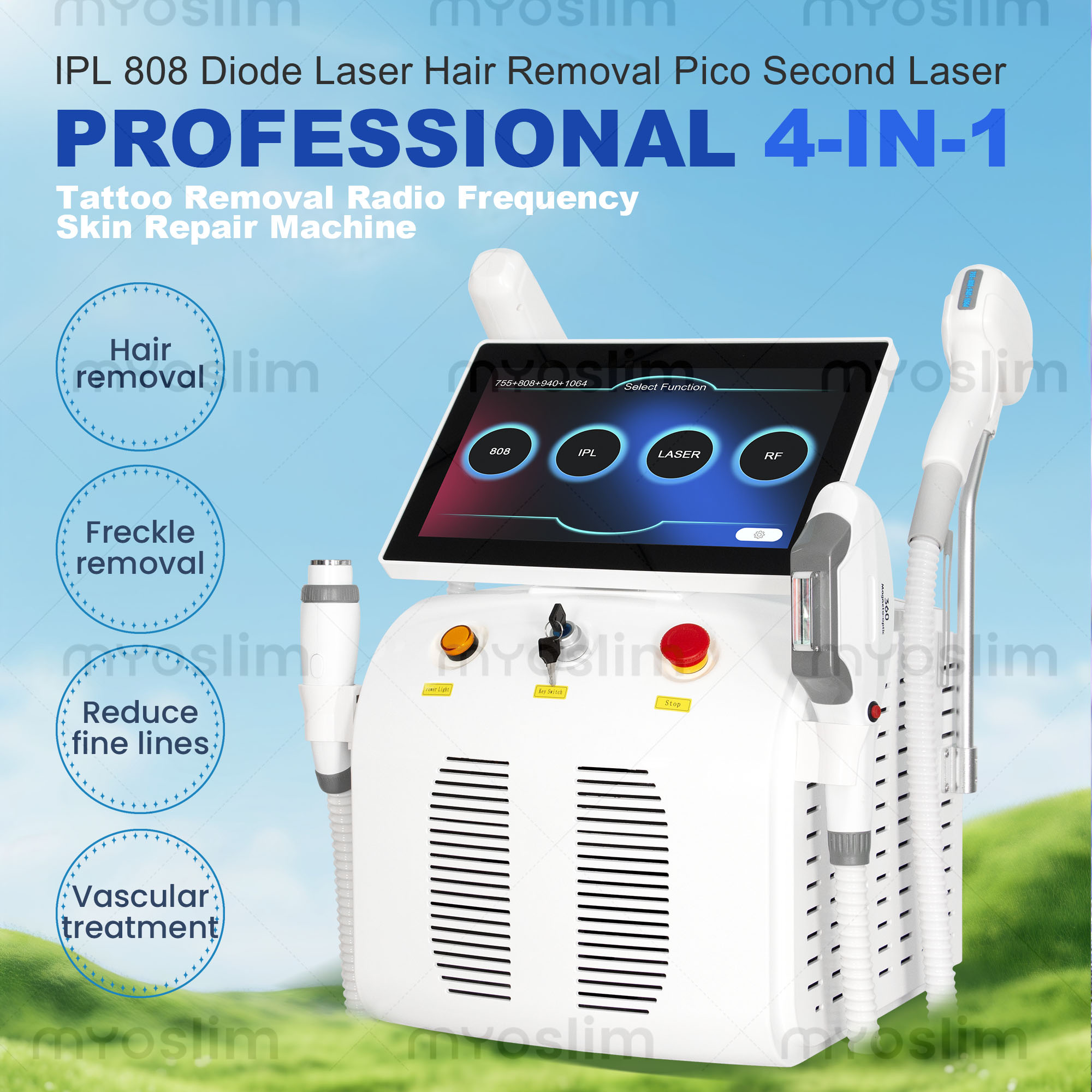 4 IN 1 Soprano Titanium Diode  - Cooling Gel For Laser Hair Removal recension och pris