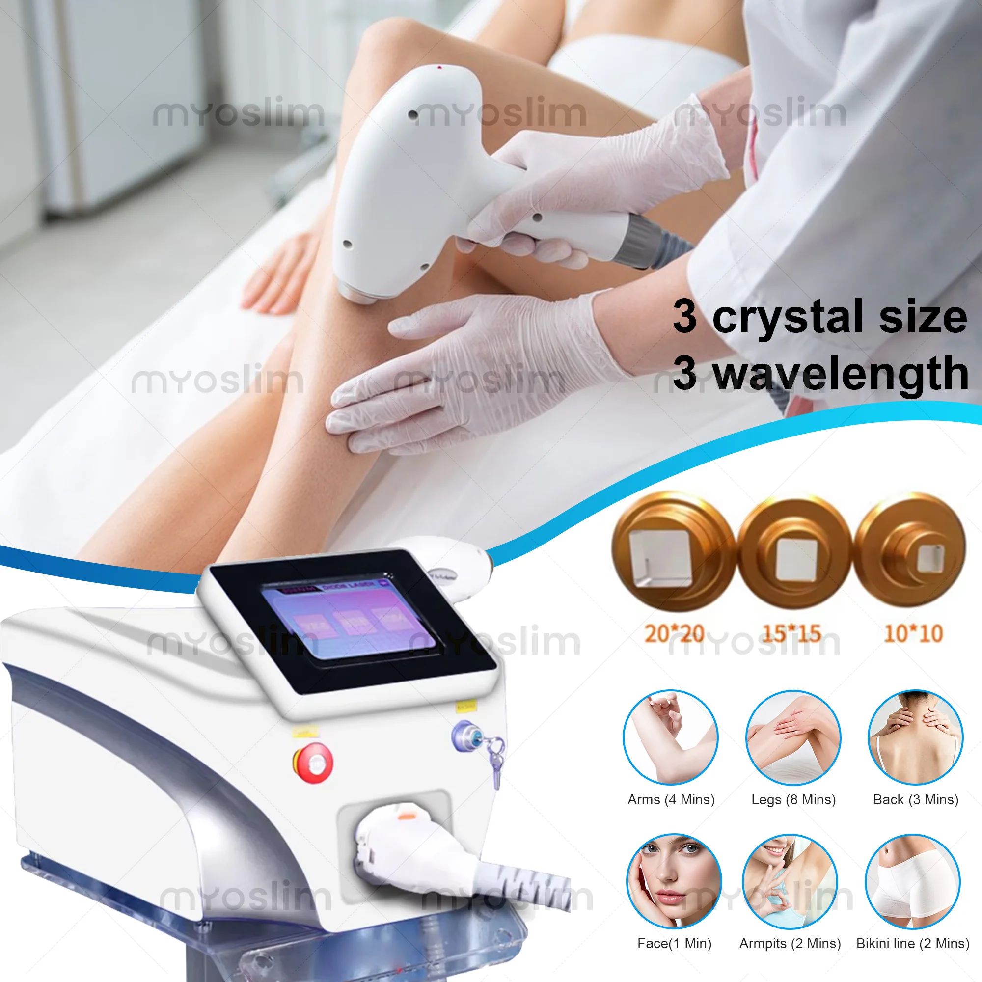 2026 Professional 4 Waves Port - Ice Titanium Diode Laser Machine recension och pris