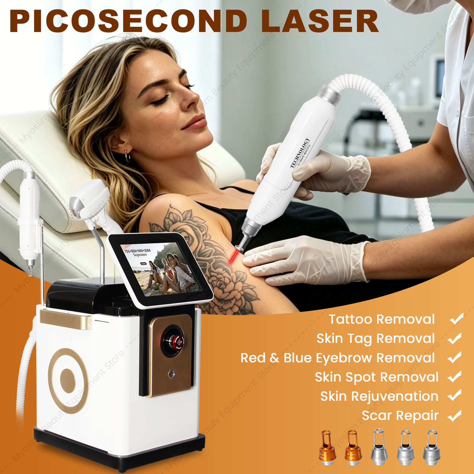 Two-in-One Diode Laser Hair Re - Diode Laser Hair Removal 808Nm 755Nm 1064Nm recension och pris