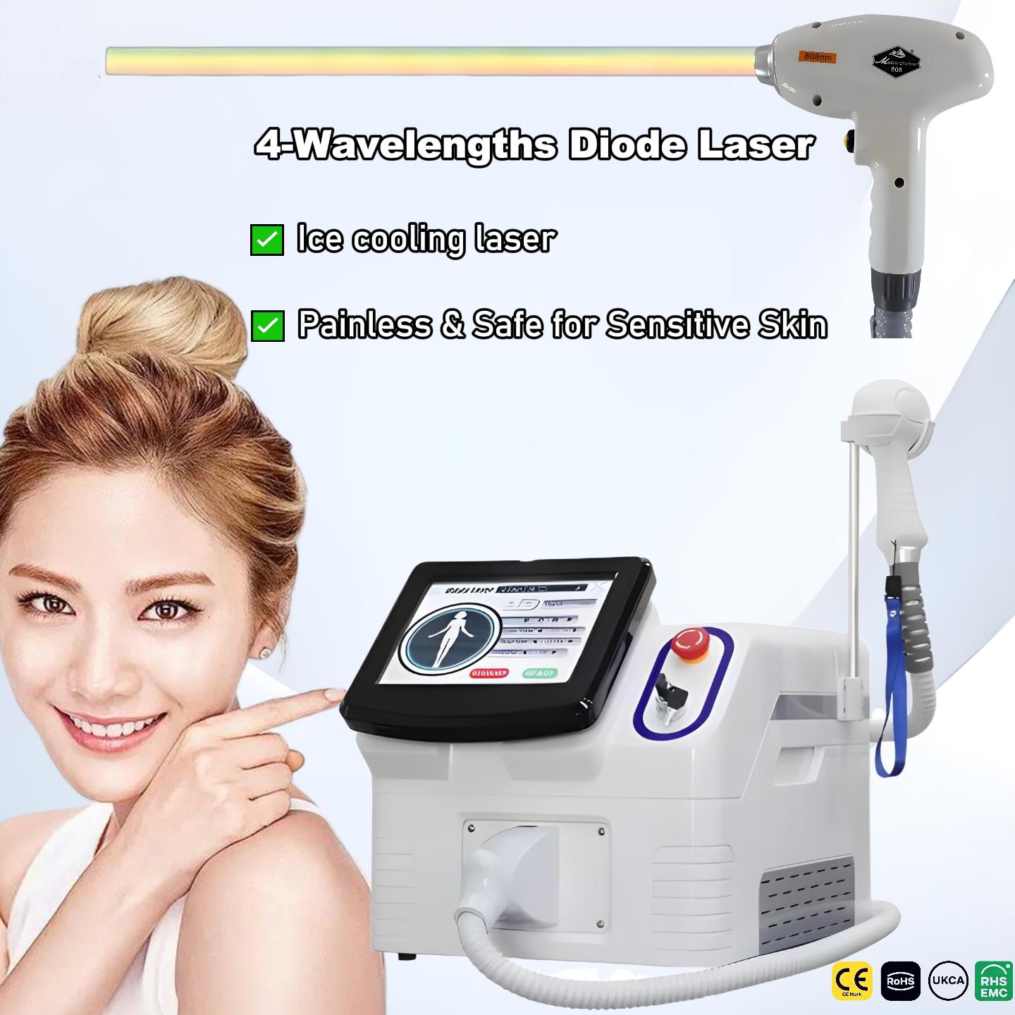 2026 4000W Diode 755 808 1064n - Ice Titanium Diode Laser Machine recension och pris