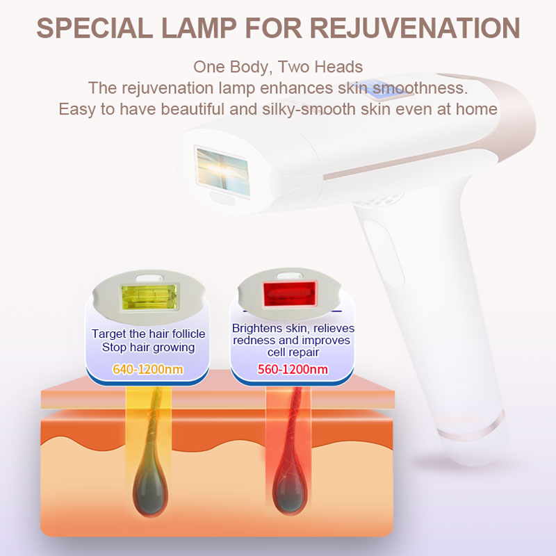 Lescolton 2in1 IPL Epilator Ha - Ipl Hair Removal Handset Permanent recension och pris