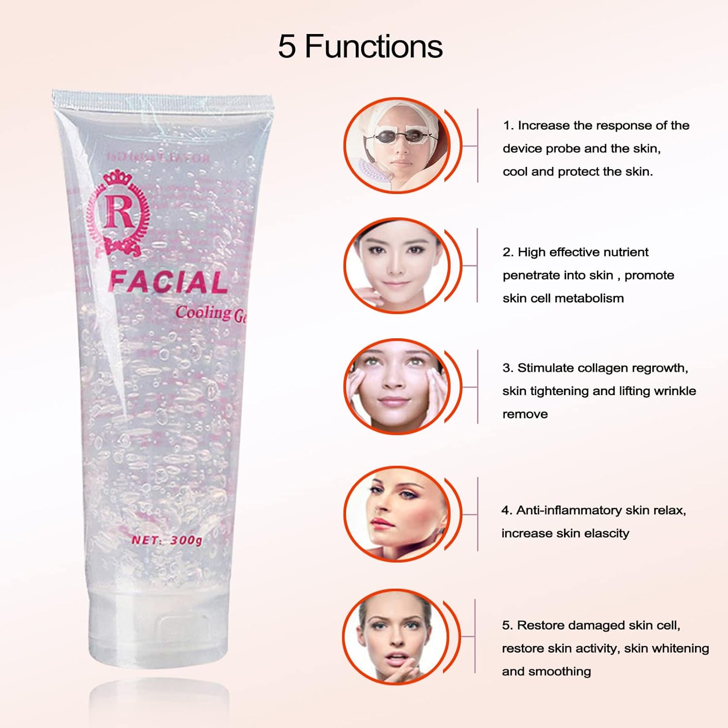 300ML Face Conductive Slimming - Cooling Gel For Laser Hair Removal recension och pris